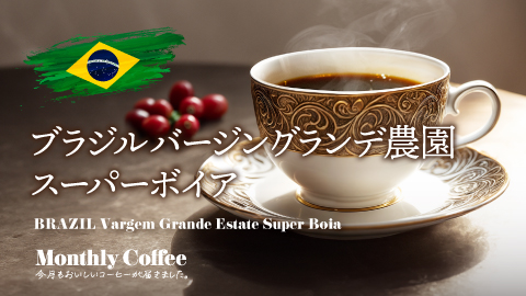 6月マンスリーコーヒー「ブラジル バージン グランデ農園 スーパーボイア」新発売